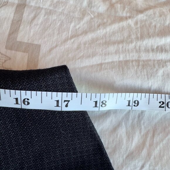 Black and Grey Cropped Double Breasted Blazer - Picture 12 of 13